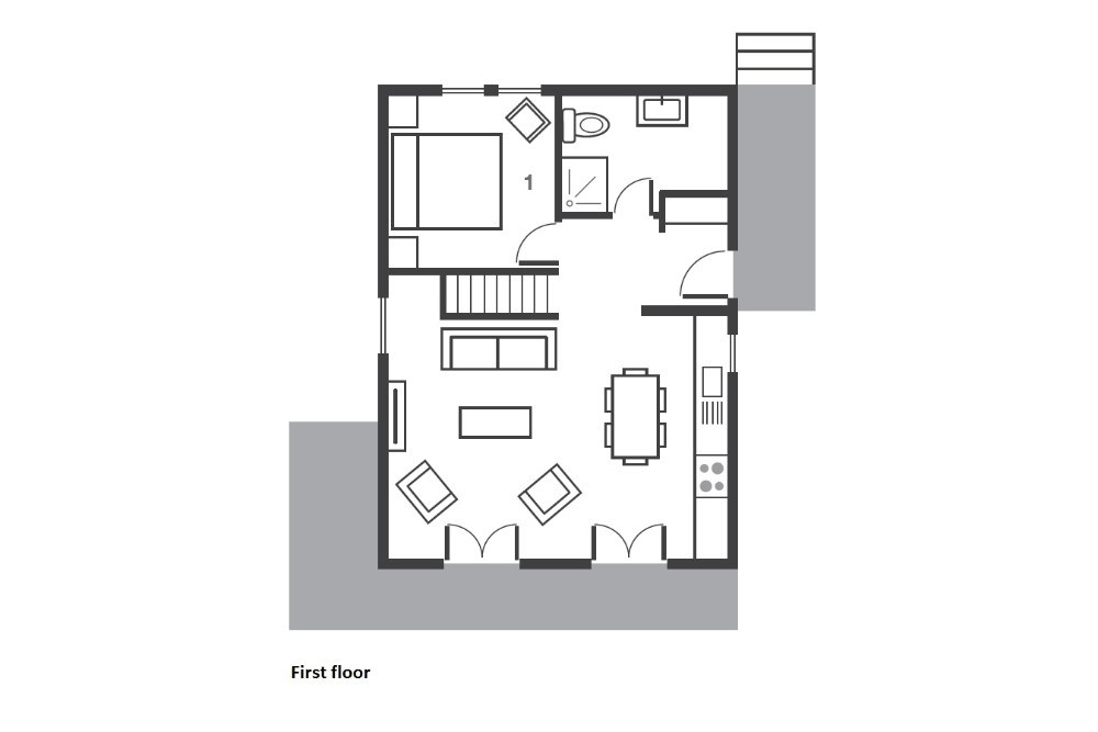 Chalet Darbay Verbier Floor Plan 1